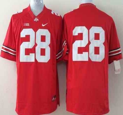 Buckeyes #28 Dominic Clarke Red Stitched Youth NCAA Jersey