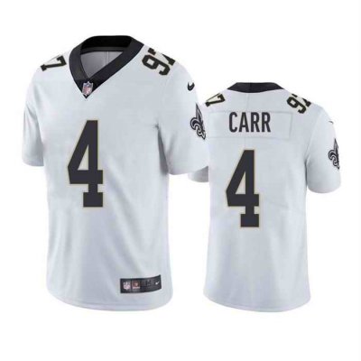 Youth New Orleans Saints #4 Derek Carr White Vapor Untouchable Limited Stitched Jersey