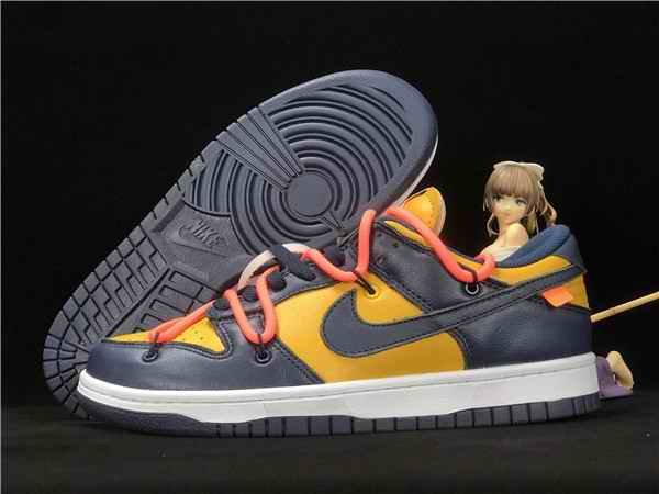 Women's Dunk Low SB Yellow/Black Shoes 082