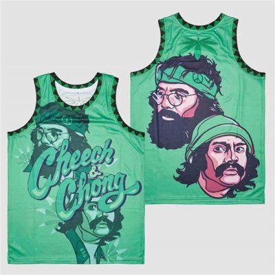 Men's Cheech And Chong Broccoli City Green Basketball Jersey