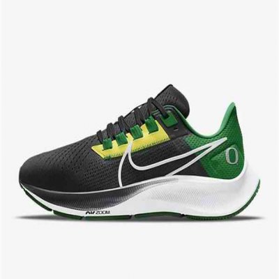 Men's College Pegasus 38 Black Green Shoes 077