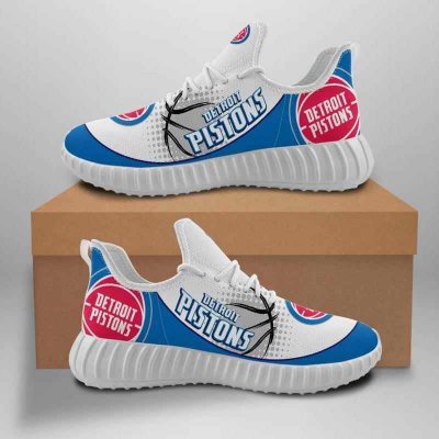 Women's Detroit Pistons Mesh Knit Sneakers/Shoes 002