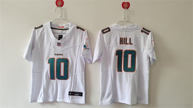 Women's Miami Dolphins #10 Tyreek Hill White F.U.S.E Vapor Untouchable Stitched Jersey(Run Small)