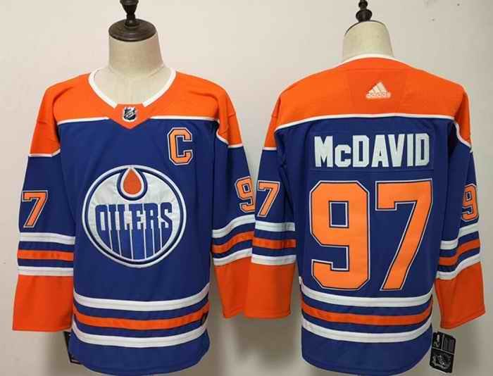 Youth Edmonton Oilers #97 Connor McDavid Royal Stitched Jersey