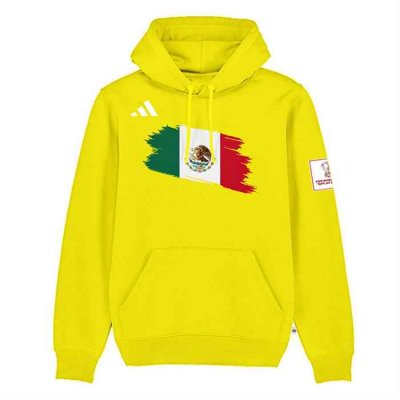 Men's Mexico World Cup Soccer Hoodie Yellow