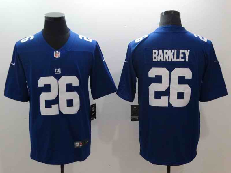 Men's New York Giants #26 Saquon Barkley Royal 2018 NFL Draft Vapor Untouchable Limited Stitched Jersey