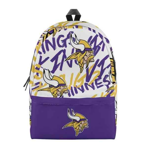 Minnesota Vikings All Over Print Polyester Backpack 001