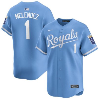 Youth Kansas City Royals #1 MJ Melendez Light Blue Alternate Limited Stitched Baseball Jersey