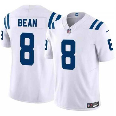 Men's Indianapolis Colts #8 Jason Bean White 2024 F.U.S.E. Vapor Limited Stitched Football Jersey