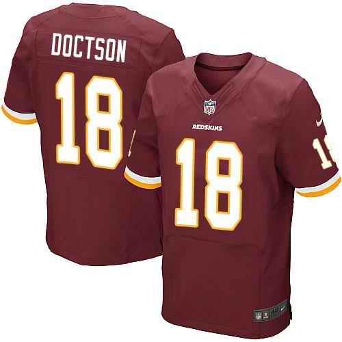 Nike Redskins #18 Josh Doctson Burgundy Red Team Color Men's Stitched NFL Elite Jersey