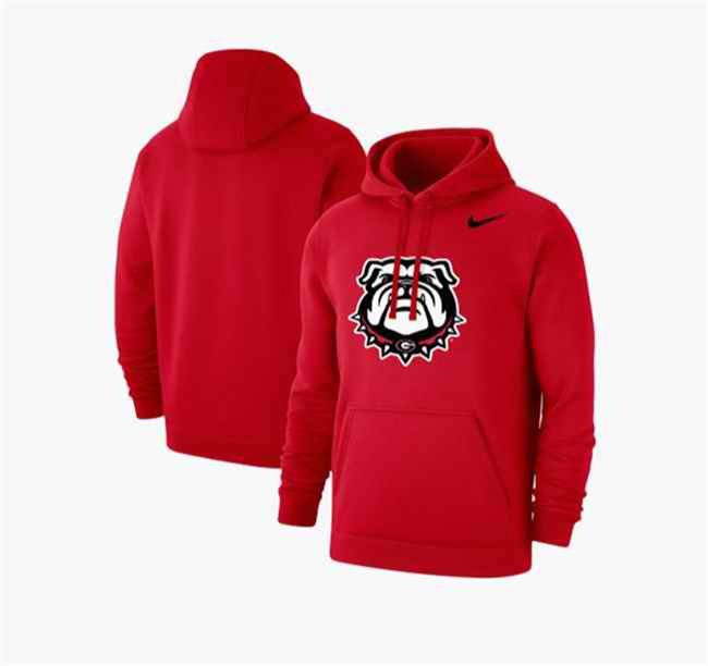 Men's Georgia Bulldogs Red Pullover Hoodie