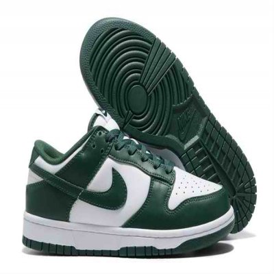 Women's Dunk Low Green White Shoes 189