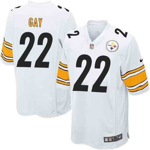 Nike Steelers #22 William Gay White Youth Stitched NFL Elite Jersey