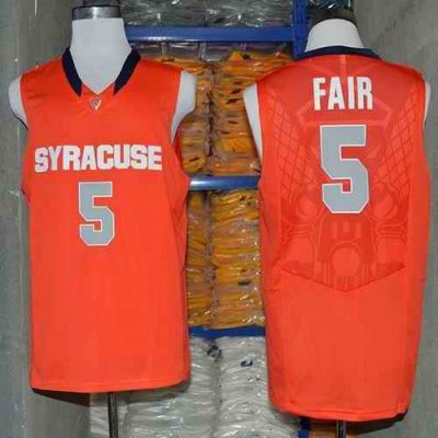 Orange #5 C.J. Fair Orange Basketball Stitched NCAA Jersey