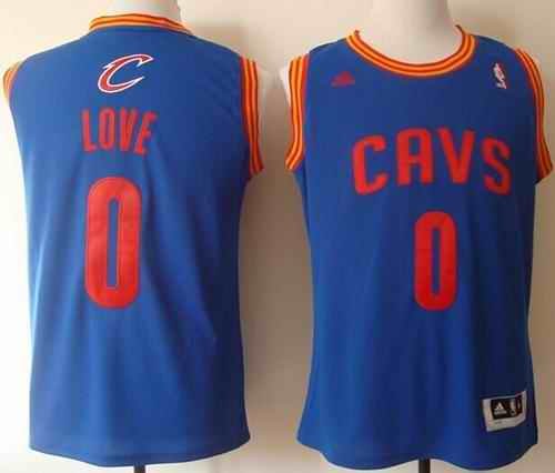 Revolution 30 Cavaliers #0 Kevin Love Light Blue Stitched NBA Jersey