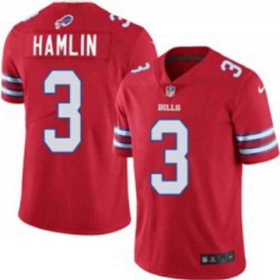 Youth Buffalo Bills #3 Damar Hamlin Red Vapor Untouchable Limited Stitched Jersey