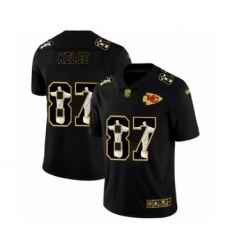 Men's Kansas City Chiefs #87 Travis Kelce 2020 Black Jesus Faith Edition Limited Stitched Jersey