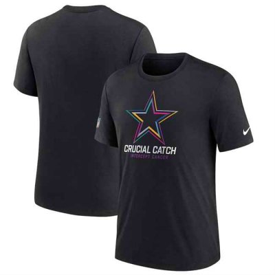 Men's Dallas Cowboys Black 2024 Crucial Catch T-Shirt