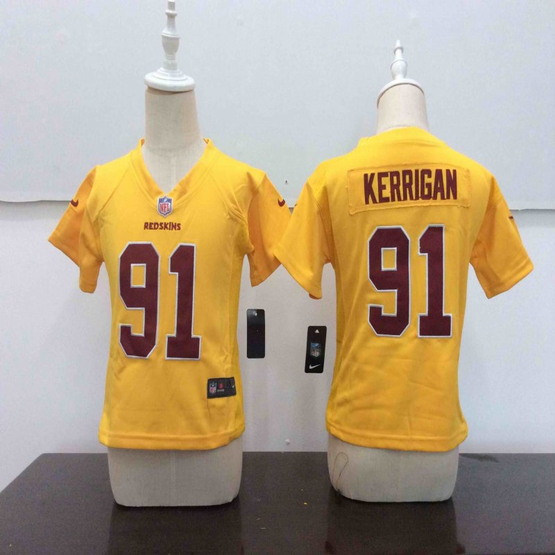 Toddler Nike Washington Redskins #91 Ryan Kerrigan Gold Stitched NFL Jersey