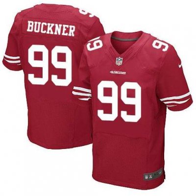 Men's San Francisco 49ers Customized Red Elite Stitched Jersey