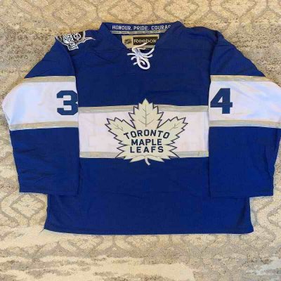 Men's Toronto Maple Leafs #34 Auston Matthews Blue Stitched Jersey