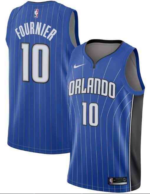 Men's Orlando Magic #10 Evan Fournie Royal Icon Edition Stitched Swingman Jersey