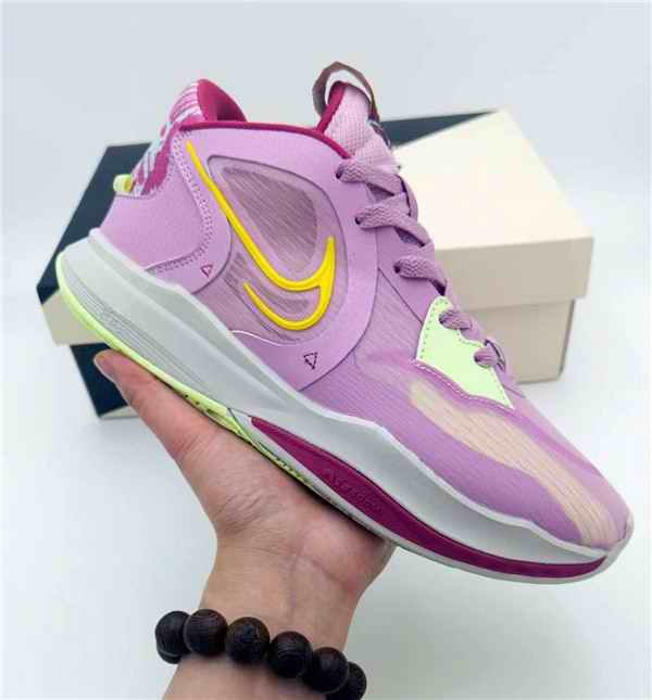 Men's Running weapon Kyrie Irving 5 Purple/Yellow Shoes 0034