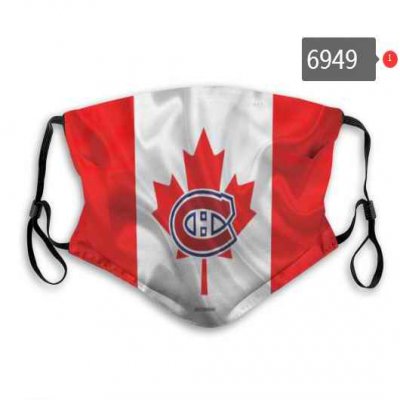 Montreal Canadiens Face Mask 6949 Filter Pm2.5 (Pls check description for details)