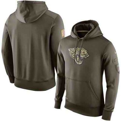 Men's Jacksonville Jaguars Nike Olive Salute To Service KO Performance Hoodie