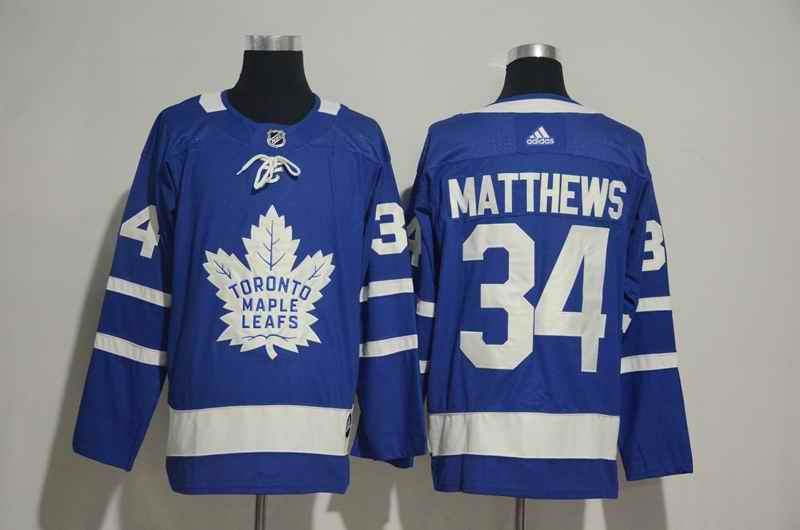 Youth Toronto Maple Leafs #34 Auston Matthews Blue Adidas Stitched NHL Jersey