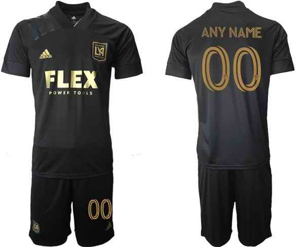 Men's Los Angeles Football Club Custom Black Soccer Jersey Suit