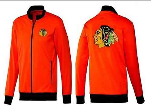 NHL Chicago Blackhawks Zip Jackets Orange-1