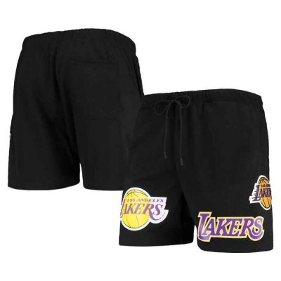 Men's Los Angeles Lakers Blac Chenille Shorts