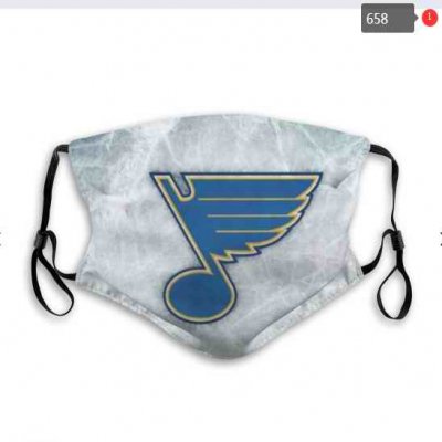 St. Louis Blues Face Mask 007 Filter Pm2.5 (Pls check description for details)