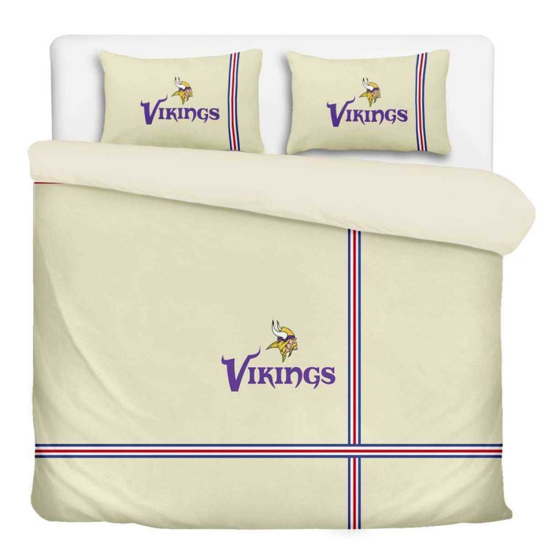 Minnesota Vikings 3-Piece Full Bedding 002