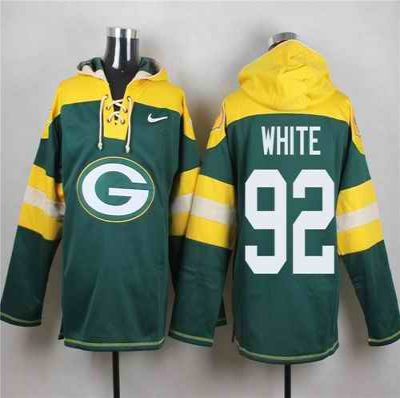 Nike Packers #92 Reggie White Green Player Pullover NFL Hoodie