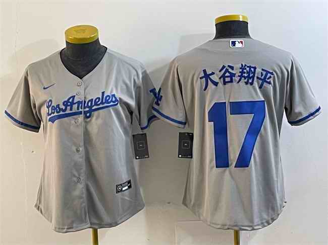 Youth Los Angeles Dodgers #17 ''?? Grey Stitched Baseball Jersey