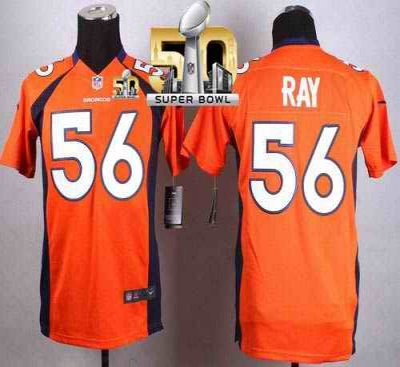 Nike Broncos #56 Shane Ray Orange Team Color Super Bowl 50 Youth Stitched NFL New Elite Jersey