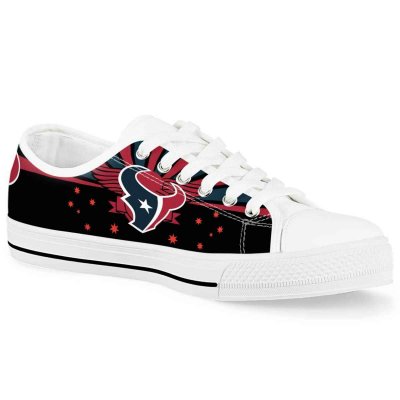 Women's Houston Texans Low Top Canvas Sneakers 005