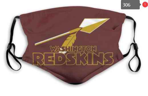 Washington Redskins Face Mask 005 Filter Pm2.5 (Pls check description for details)