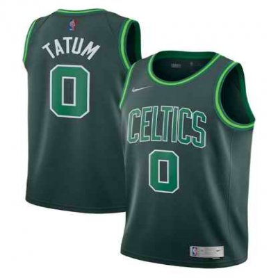 Men's Boston Celtics #0 Jayson Tatum Green 2020-21 Swingman Stitched Jersey