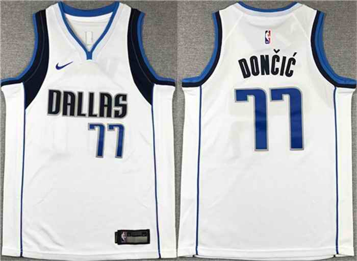 Youth Dallas Mavericks #77 Luka Doncic White Stitched Basketball Jersey