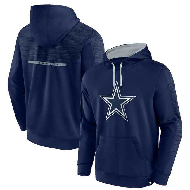 Men's Dallas Cowboys Navy Defender Evo Pullover Hoodie