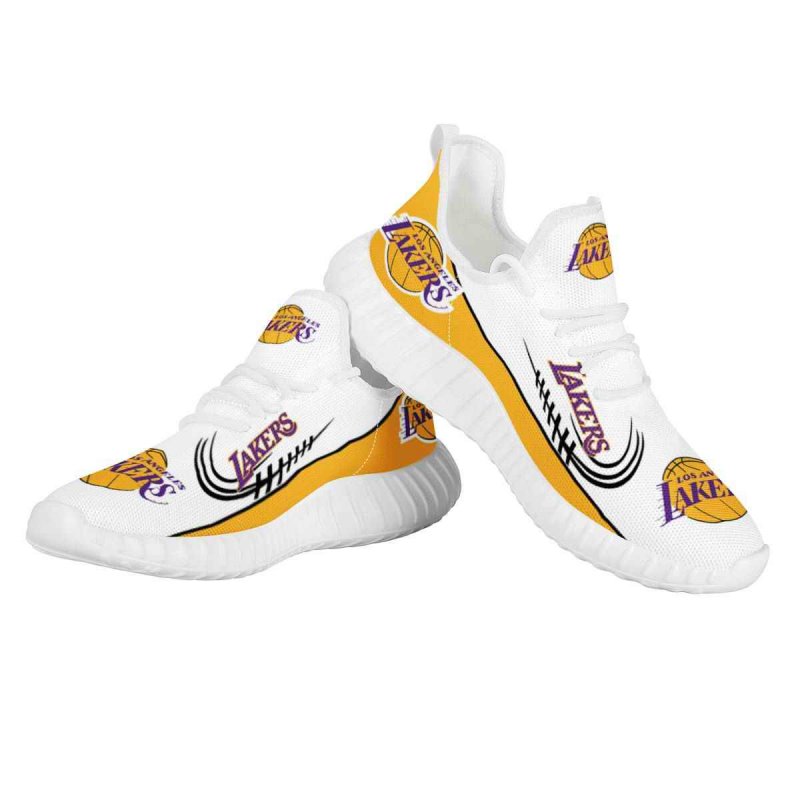 Men's Los Angeles Lakers Mesh Knit Sneakers/Shoes 003