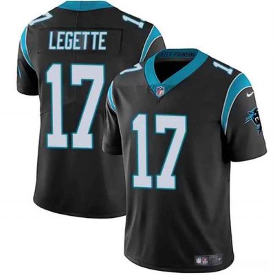 Youth Carolina Panthers #17 Xavier Legette Black 2024 Draft Vapor Limited Stitched Football Jersey