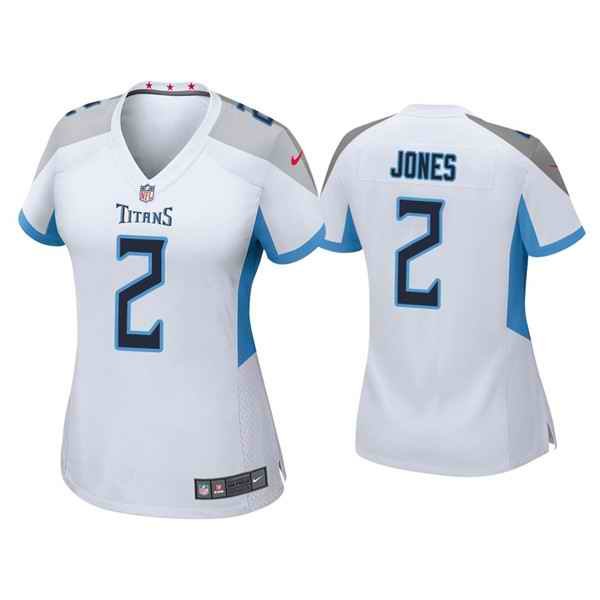 Women's Tennessee Titans #2 Julio Jones white Vapor Untouchable Limited Stitched Football Jersey(Run Small)