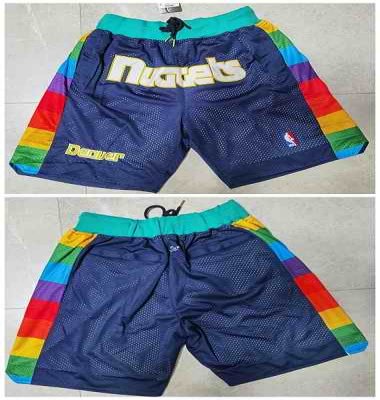 Men's Denver Nuggets Navy Shorts (Run Small)