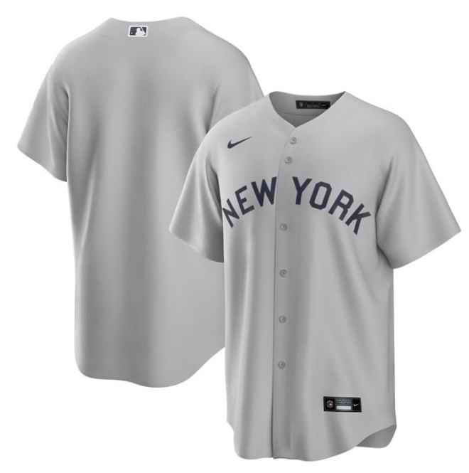 Men's New York Yankees Blank 2021 Grey Field of Dreams Cool Base Stitched Baseball Jersey