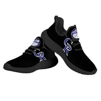 Men's Colorado Rockies Mesh Knit Sneakers/Shoes 002