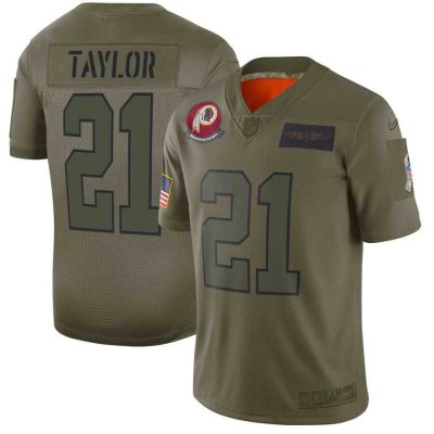 Men's Washington Redskins #21 Sean Taylor 2019 Camo Salute To Service Limited Stitched NFL Jersey